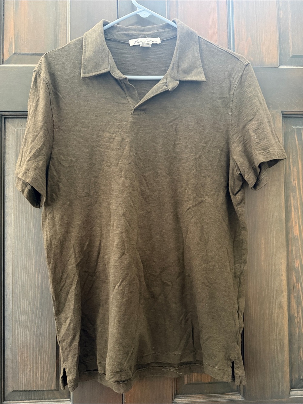 Kenneth Cole men’s Olive Short-Sleeve Polo size medium